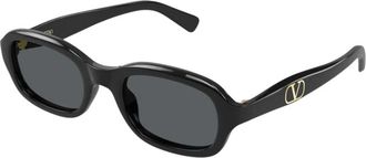 Valentino Vg 0010S Zonnebril - Dames - Zonnebrillen - Zwart - 51 MM - Accessoires