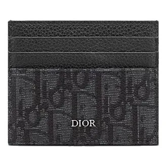 Dior Card Holder Black Oblique Jacquard 2ESCH135YSE-H03E