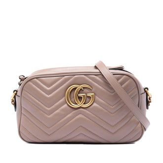 Gucci Pre-owned Gucci Small GG Marmont Matelasse Calfskin Crossbody Unisex I7NRJKU6WQ6VOVZ4