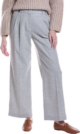 PESERICO Pleated Wool-Blend Pant