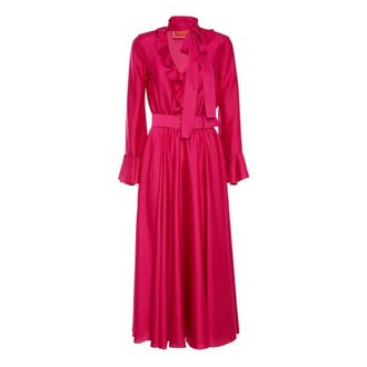 La DoubleJ Dames, Jurken, Roze, Maat: XS Leer