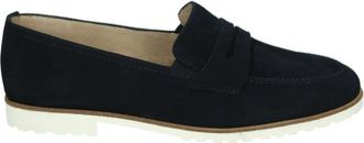 Paul Green Blauwe Su&egrave;de Instappers - Dames - Loafers - Blauw - 38 EU - Su&egrave;de - Schoenen