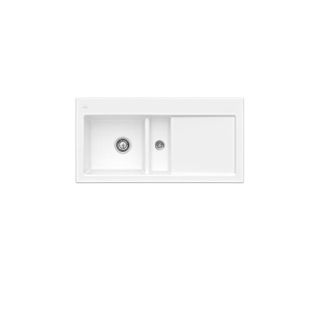 Villeroy & Boch Villeroy&boch - Fregadero 1 Seno Y Medio Villeroy Et Boch Subway 60 100 X 51 Cm Desag&uuml;e Derecho Snow White Ceramicplus Con Desag&uuml;e Autom&aacute;tico