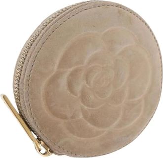 Chanel Pre-owned Wallets, female, Beige, Size: ONE SIZE Pre-owned Vintage Coin Purse