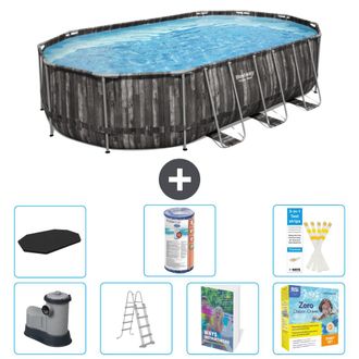 Bestway Piscina Bestway Power Steel Oval - 610x366x122 Cm - 8-piezas S572