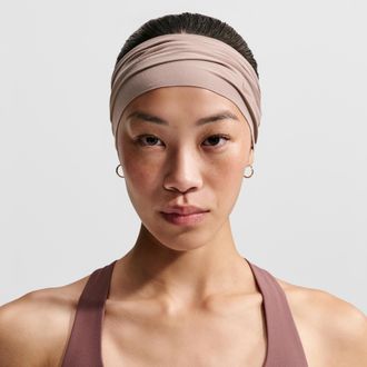 Nike Unisex Fury Elevate Dri-FIT Extra-Wide Headband in Brown | N1011712-215