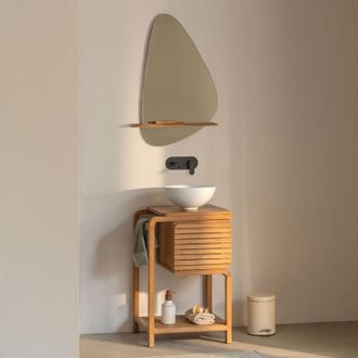 Sklum Conjunto De Mueble De Ba&ntilde;o En Madera De Teca Bradley Sklum