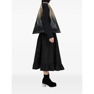 Maison Margiela Ombr&eacute; Triangular Polyurethane Shoulder Bag - Black