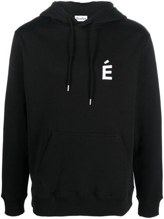 Études Studio Klein logo-patch hoodie - Black