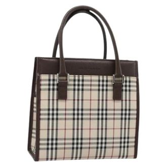 Burberry Pre-owned Vintage Hand Bag - unisex - Vintage Handtas - Veelkleurig - ONE Size - Leer - Vintage