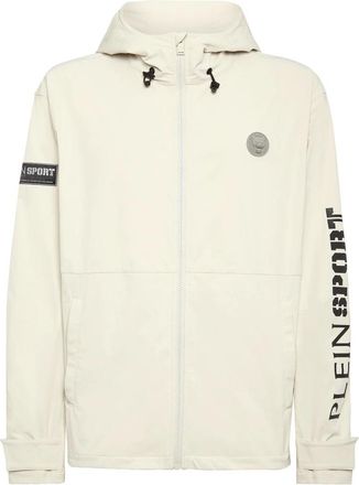 Plein Sport Scratch Windbreaker - Heren - Outdoorjassen - Grijs - XL - Nylon - Fitness