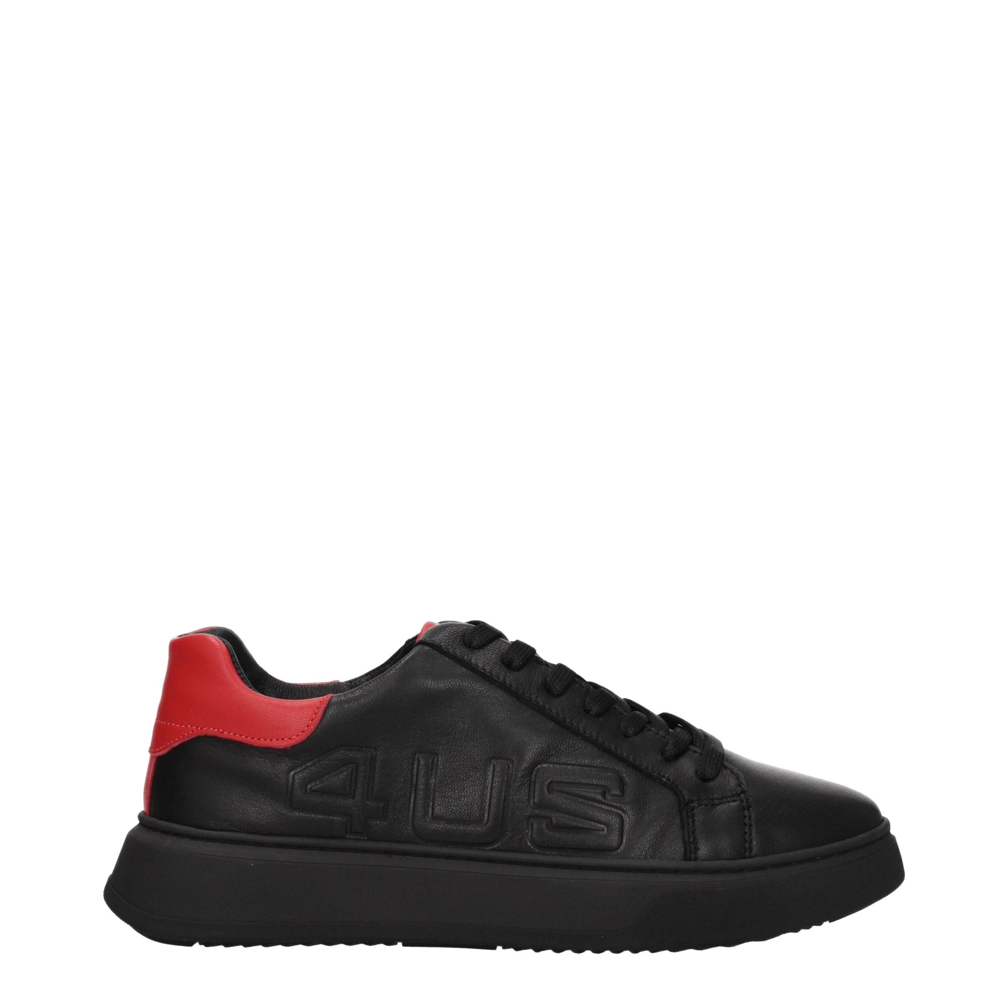 Cesare Paciotti Sneaker cesare pacitti 4us uomini pelle nera/rossa