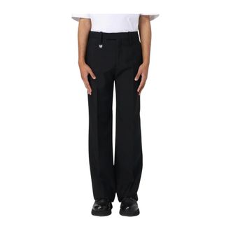 Burberry Heren, Broeken, Zwart, Maat: L Wol