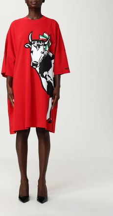 Moschino Abito in cotone stampato Moschino Couture