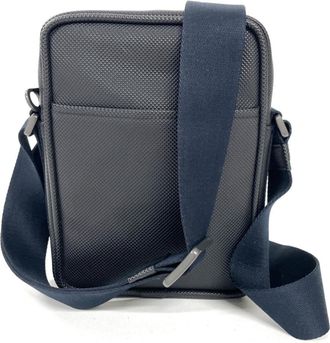 Bottega Veneta Black Coated Canvas Shoulder Bag (Pre-Owned)