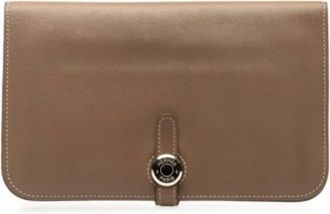 Hermès Pre-owned Wallets, female, Brown, Size: ONE SIZE Pre-owned Canvas wallets