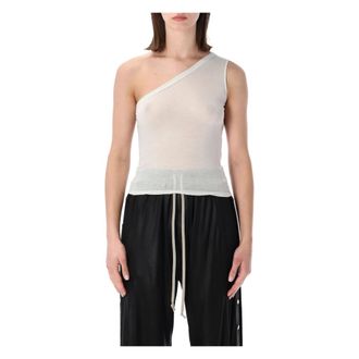 Rick Owens Tops, Dames, Wit, M, Katoen, SL Ziggy T