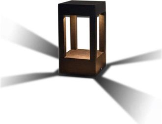 OEM L&aacute;mpara De Pie Led Negra Para Exteriores, L&aacute;mpara De Jard&iacute;n, L&aacute;mpara De Pie Para Exteriores, Bolardo De Camino De Bajo Consumo, Antracita, Ip65 3000k 