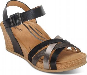 Aetrex Women Noelle Sandal In Black