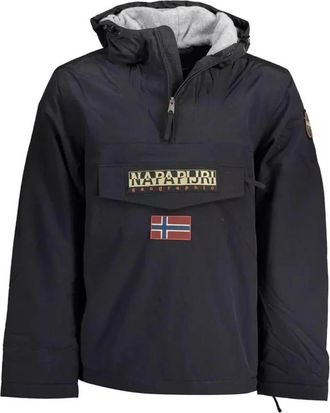 Napapijri Regenwoudjas met centrale ritssluiting - Heren - Zomerjassen - Zwart - XL - Jassen