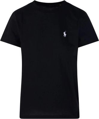 Polo Ralph Lauren Klassiek T-shirt - Dames - T-shirts - Zwart - XL - Katoen - Tops