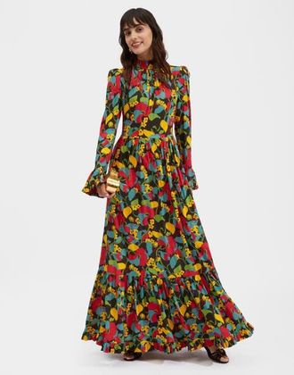 La DoubleJ Visconti Dress Vines Brown at Nordstrom, Size X-Large