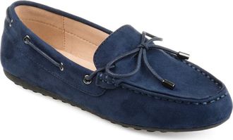 Journee Collection JOURNEE Thatch Slip-On Loafer in Navy at Nordstrom Rack, Size 11