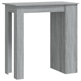 Berkfield Home Bar Table with Storage Rack Grey Sonoma 102x50x103.5cm Engineered Wood | Size: 102x50x103.5 cm