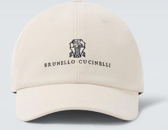 Brunello Cucinelli Logo cotton gabardine baseball cap