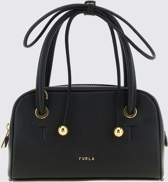 Furla Mini borsa a mano Poppy in pelle pieno fiore con doppio manico e tracolla