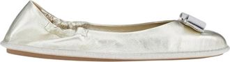 Ferragamo Womens Nomadic Stories Ballet Flats In Beige