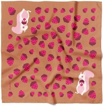 Centinelle Albino Squirrel Cotton Silk Bandana in Brown at Nordstrom