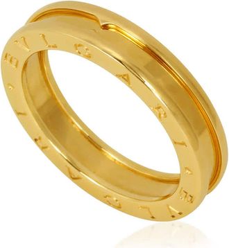 Bulgari B.Zero1 18K Yellow Gold 1-Band Ring, Brand Size 54 (US Size 6)