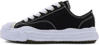 Miharayasuhiro HANK OG Sole Canvas Low Black White A05FW702-BLK
