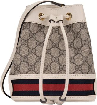 Gucci Bucket Bags - Dames - Tassen - Beige - Maat: ONE Size Leer