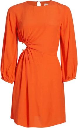 BA&SH Womens Bonica Dress, Orange