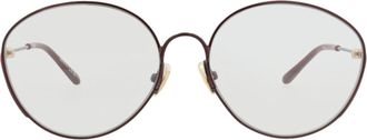 Chlo&eacute; Cat Eye-Frame Metal Sunglasses