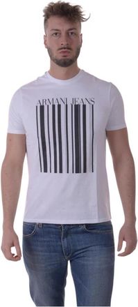 Armani Jeans Sweatshirts - Heren - T-shirts - Wit - XL - Katoen - Tops