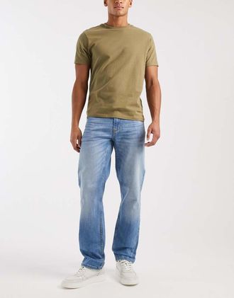 Blend Jeans dritti regular fit lavaggio azzurro-Blu