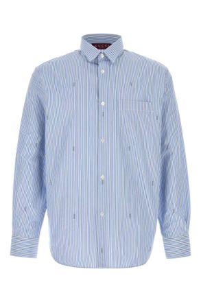 Gucci Embroidered Poplin Shirt