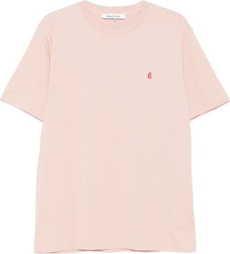 Études Studio T-shirt con logo É ricamato - Rosa