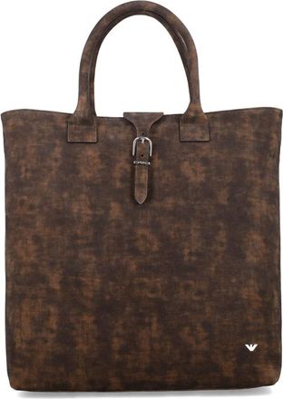 Emporio Armani Large Vintage Suede Shopper Bag