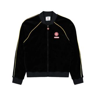 Casablanca Zip-throughs, male, Black, XL, Gradient Piping Velour Track Jacket