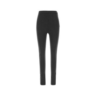 Jil Sander Skinny Trousers, female, Gray, Size: XL Stretch Virgin Wool Blend Pant