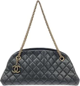 Chanel Pre-owned Mademoiselle Lambskin Shoulder Bag - Dames - Vintage Schoudertas - Zwart - ONE Size - Leer - Vintage
