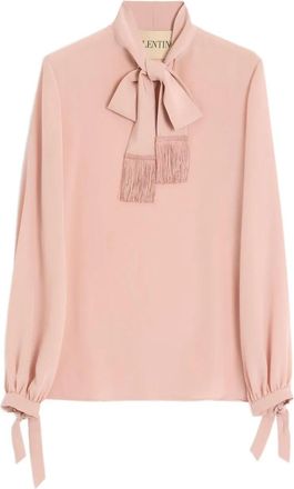 Valentino Garavani Camicia in crêpe de chine - Rosa