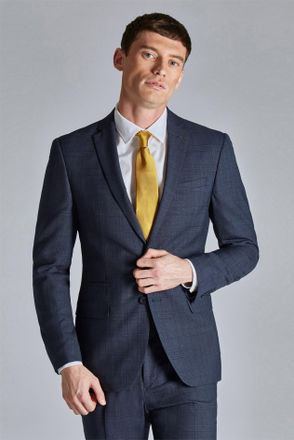 Ted Baker Mens Long Sleeve Slim Fit Suit Jacket in Dark Blue Wool - Size 36 (Chest)