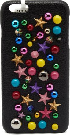 Dolce & Gabbana iPhone 6 hoesje met sterrenstuds - Zwart