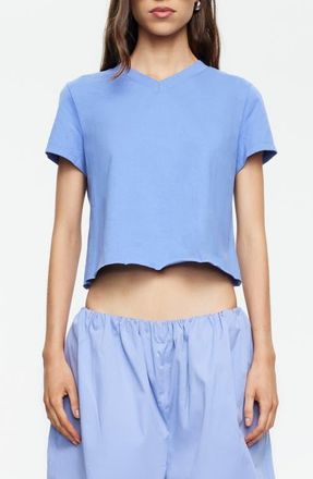 Lioness North Light Cotton Crop T-Shirt in Persian Jewel at Nordstrom, Size X-Small