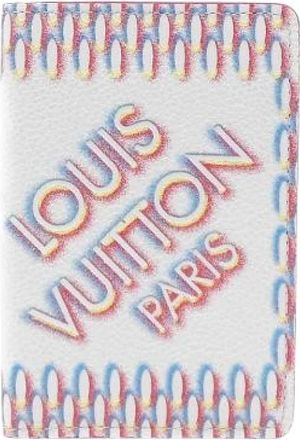 Louis Vuitton Pre-owned Wallets, male, White, Size: ONE SIZE Pre-owned Damier Spray Organizer de Poche Calf Card Case